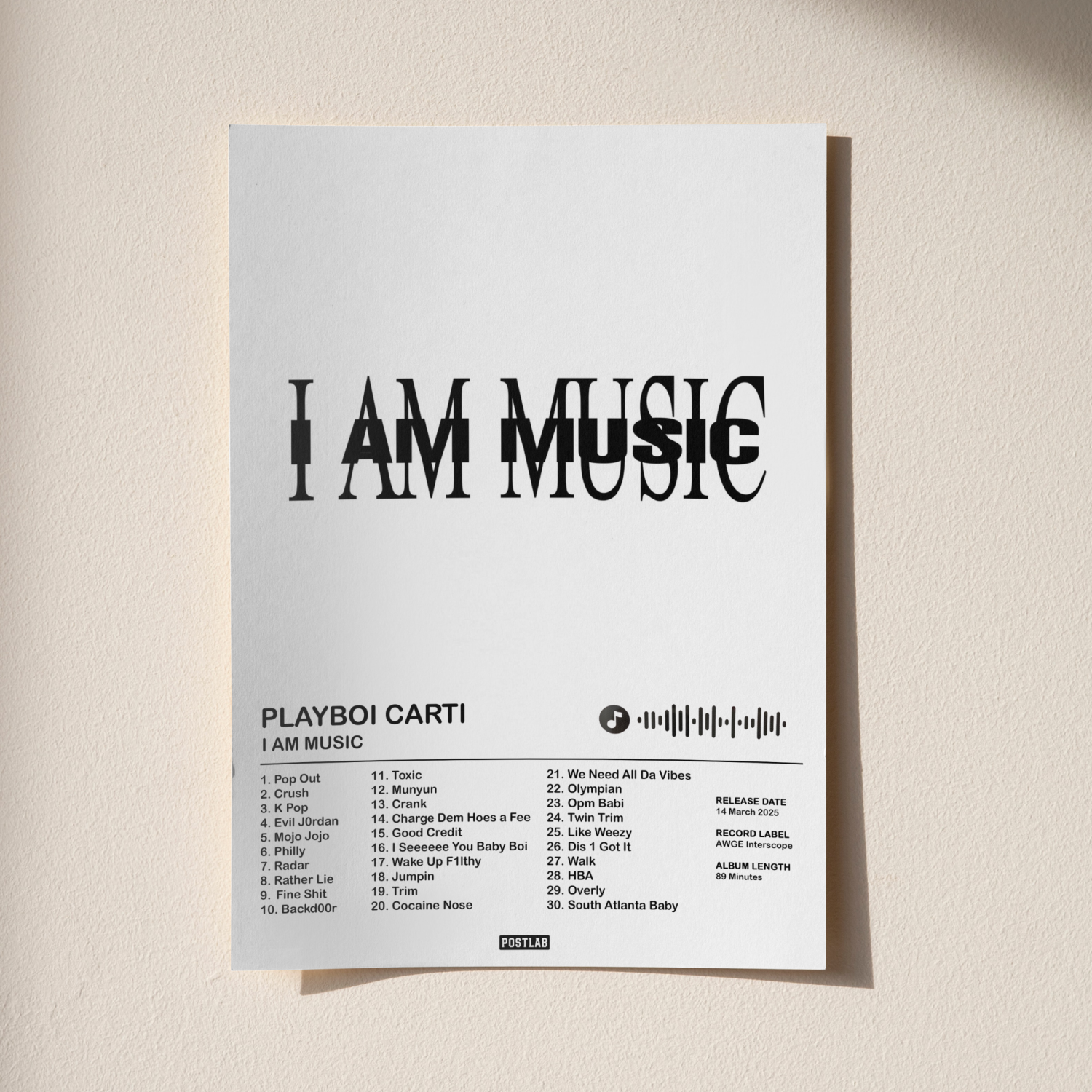 I AM MUSIC PAPER